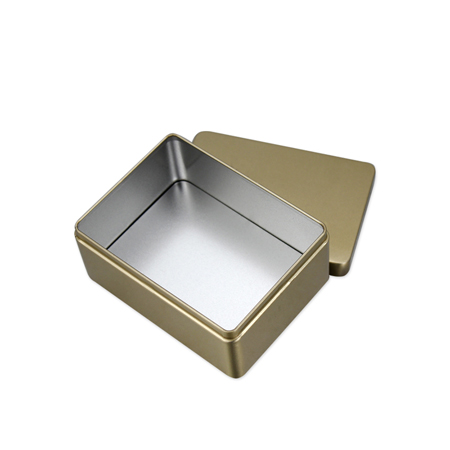 empty metal box for cosmetic packaging